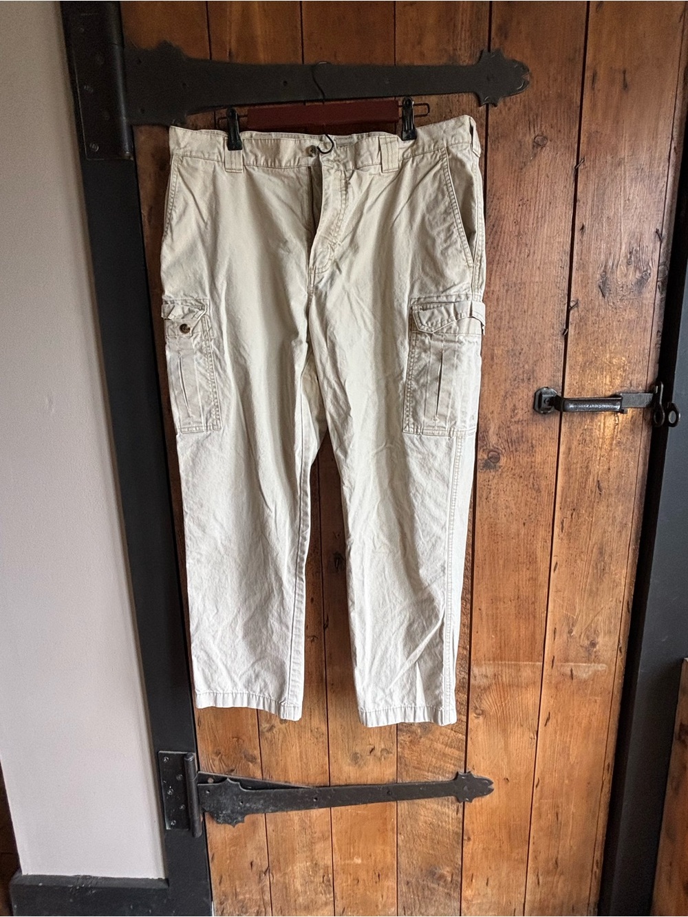 L.L. Bean Men's Cargo Pants in Cream